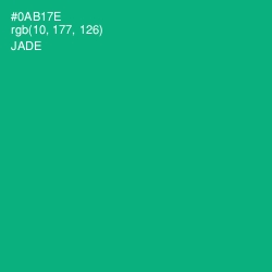 #0AB17E - Jade Color Image