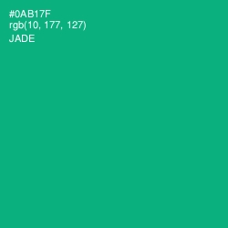 #0AB17F - Jade Color Image