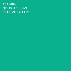 #0AB18E - Persian Green Color Image