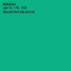 #0AB284 - Mountain Meadow Color Image