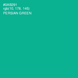 #0AB291 - Persian Green Color Image