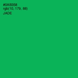 #0AB358 - Jade Color Image