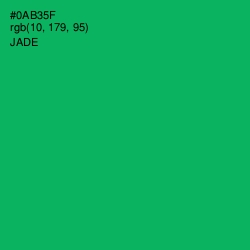 #0AB35F - Jade Color Image