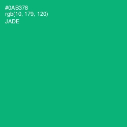 #0AB378 - Jade Color Image