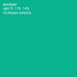 #0AB38F - Persian Green Color Image