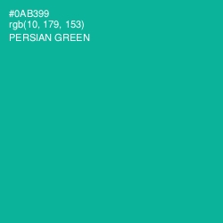 #0AB399 - Persian Green Color Image
