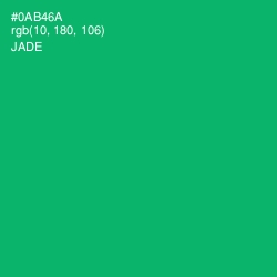 #0AB46A - Jade Color Image