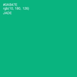 #0AB47E - Jade Color Image