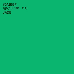 #0AB56F - Jade Color Image