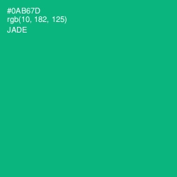 #0AB67D - Jade Color Image