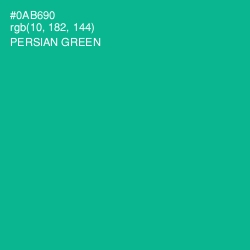 #0AB690 - Persian Green Color Image