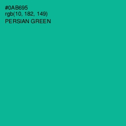 #0AB695 - Persian Green Color Image