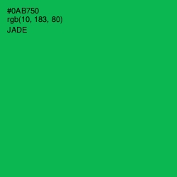 #0AB750 - Jade Color Image