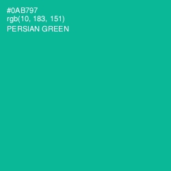 #0AB797 - Persian Green Color Image