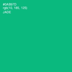 #0AB97D - Jade Color Image