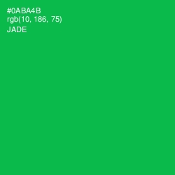 #0ABA4B - Jade Color Image