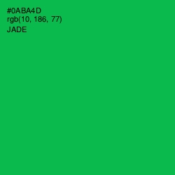 #0ABA4D - Jade Color Image