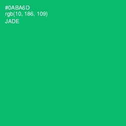 #0ABA6D - Jade Color Image