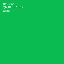 #0ABB51 - Jade Color Image