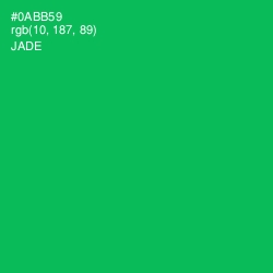 #0ABB59 - Jade Color Image