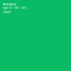 #0ABB65 - Jade Color Image