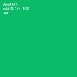 #0ABB69 - Jade Color Image