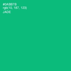 #0ABB7B - Jade Color Image