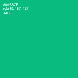 #0ABB7F - Jade Color Image