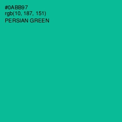 #0ABB97 - Persian Green Color Image