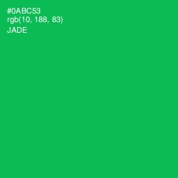 #0ABC53 - Jade Color Image