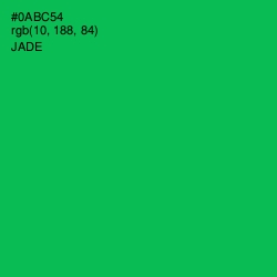 #0ABC54 - Jade Color Image