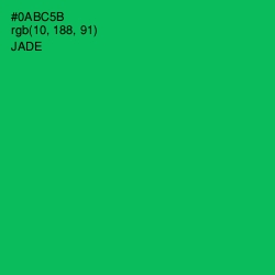 #0ABC5B - Jade Color Image