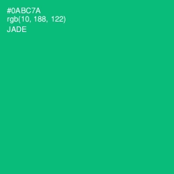 #0ABC7A - Jade Color Image