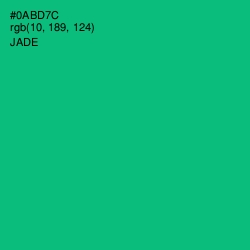 #0ABD7C - Jade Color Image