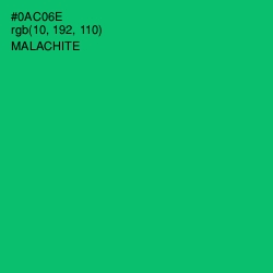 #0AC06E - Malachite Color Image