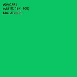 #0AC564 - Malachite Color Image