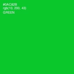 #0AC82B - Green Color Image