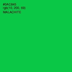 #0AC845 - Malachite Color Image