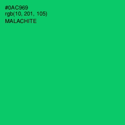 #0AC969 - Malachite Color Image