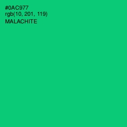 #0AC977 - Malachite Color Image