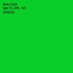 #0ACD2A - Green Color Image