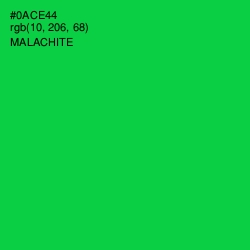 #0ACE44 - Malachite Color Image