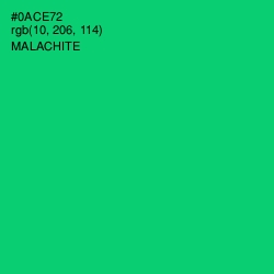 #0ACE72 - Malachite Color Image