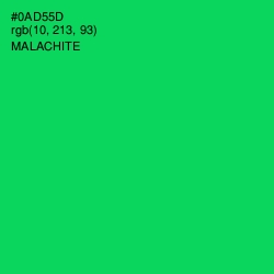 #0AD55D - Malachite Color Image