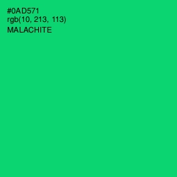 #0AD571 - Malachite Color Image