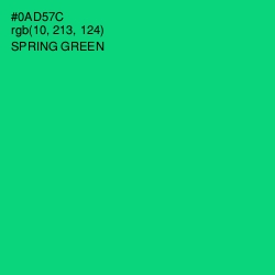 #0AD57C - Spring Green Color Image