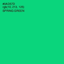 #0AD57D - Spring Green Color Image