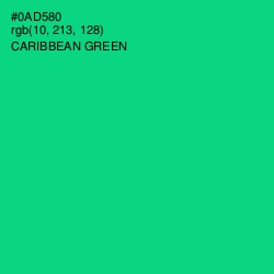 #0AD580 - Caribbean Green Color Image