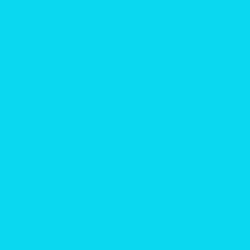 #0AD7F0 - Bright Turquoise Color Image
