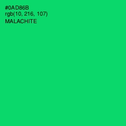 #0AD86B - Malachite Color Image